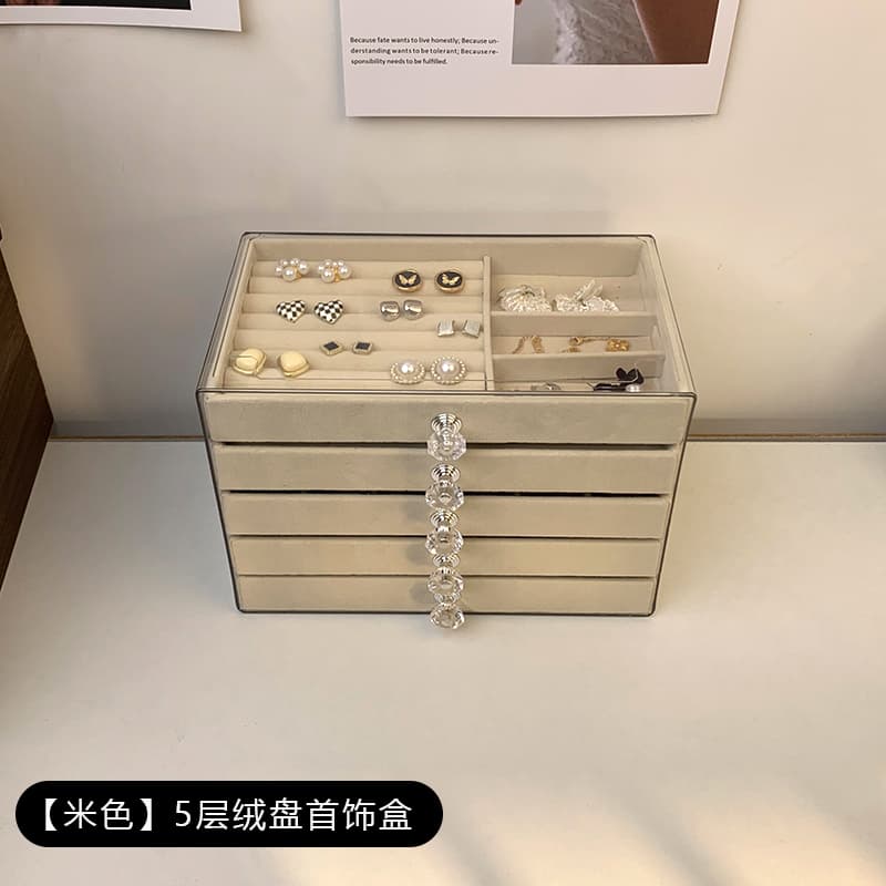 ジュエリーボックス　クリア　引き出し収納マルチジュエリーケース