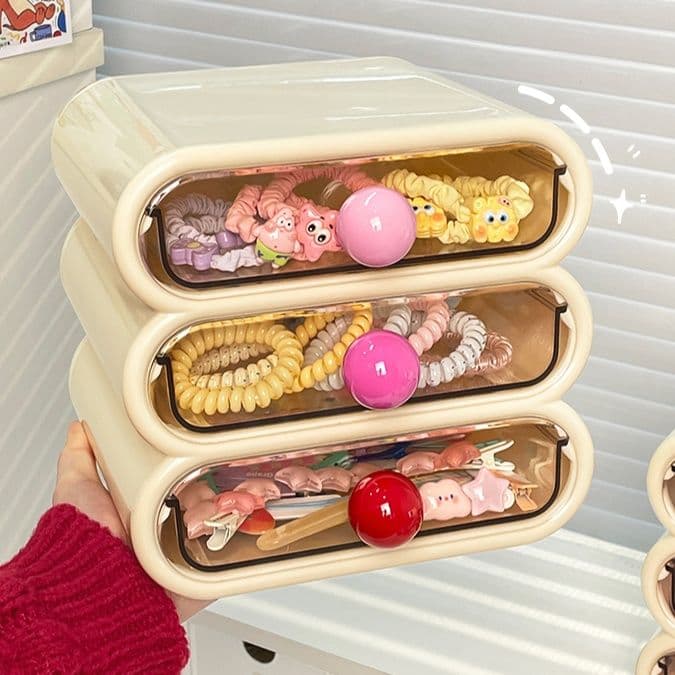 ジュエリーボックス ジュエリーボックス 三段引き出しアクセサリーケース