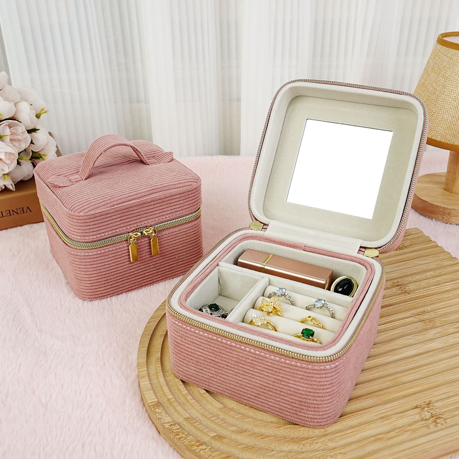 ジュエリーボックス 優美な上品リボン付きコフレ