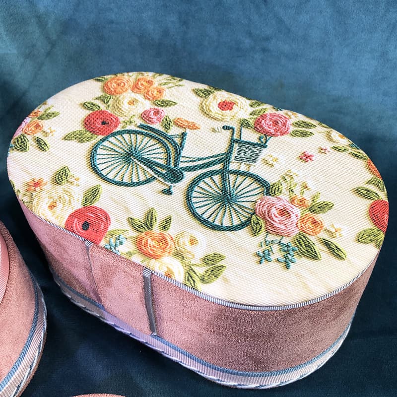 ジュエリーボックス 自転車柄のかわいいアクセサリーボックス