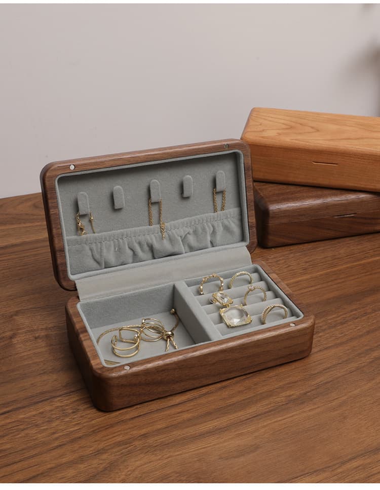 ジュエリーボックス 大人上品 天然木アクセサリーケース