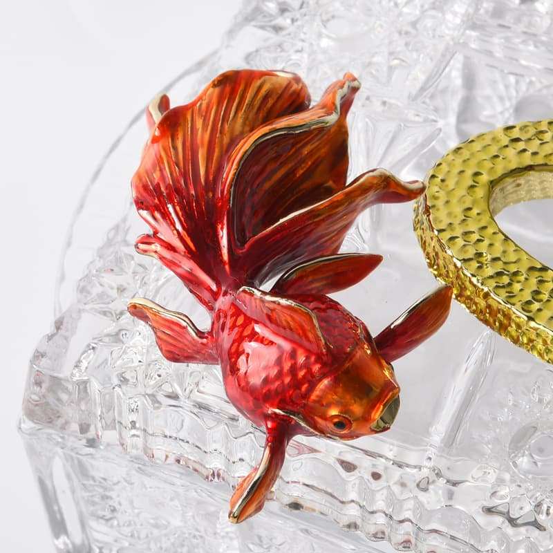 ジュエリーボックス 金魚舞うガラスの宝石箱