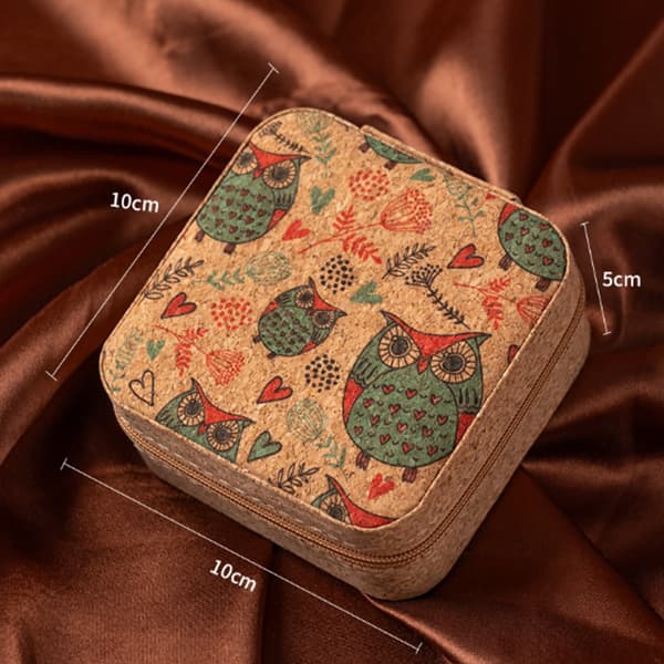ジュエリーボックス アンティーク調木製宝石箱 コンパクト収納ケース